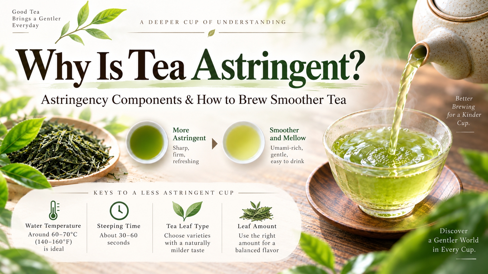 Why is green tea astringent? A guide to catechins and smoother brewing