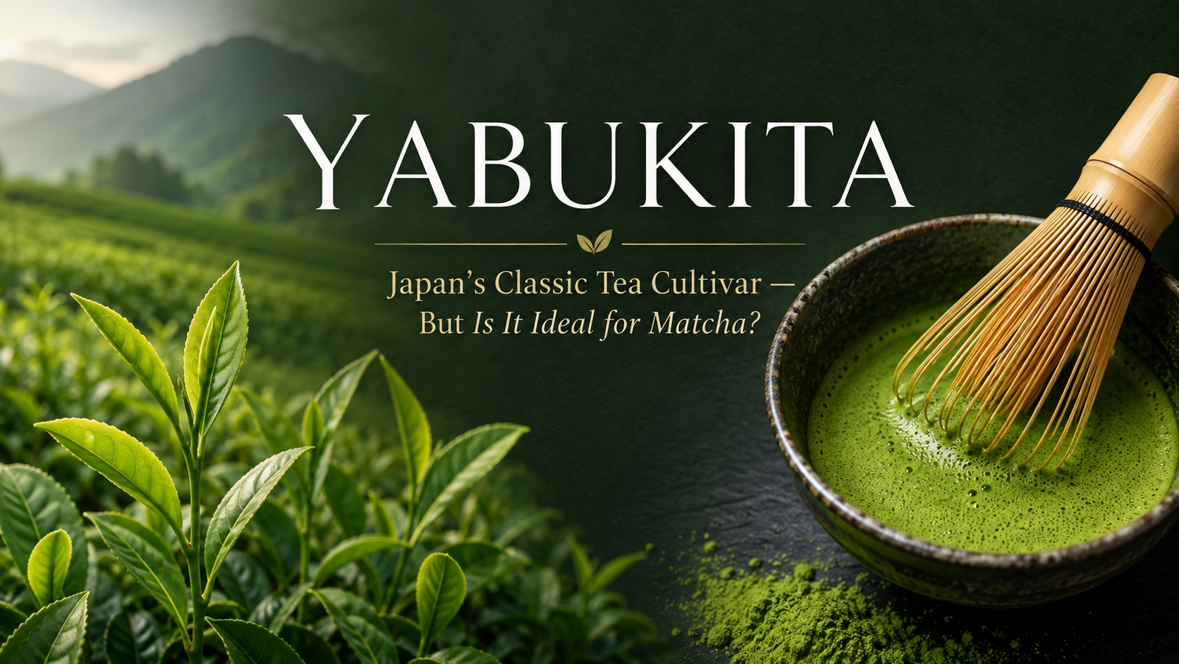 Yabukita Japanese tea cultivar and matcha