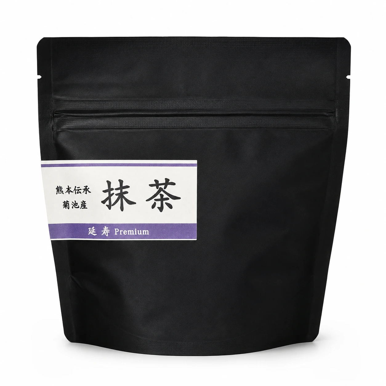 Kikuchi Enju Premium 30 gram black resealable pouch with purple label