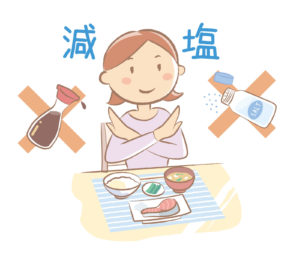 塩分の多い食事を避ける